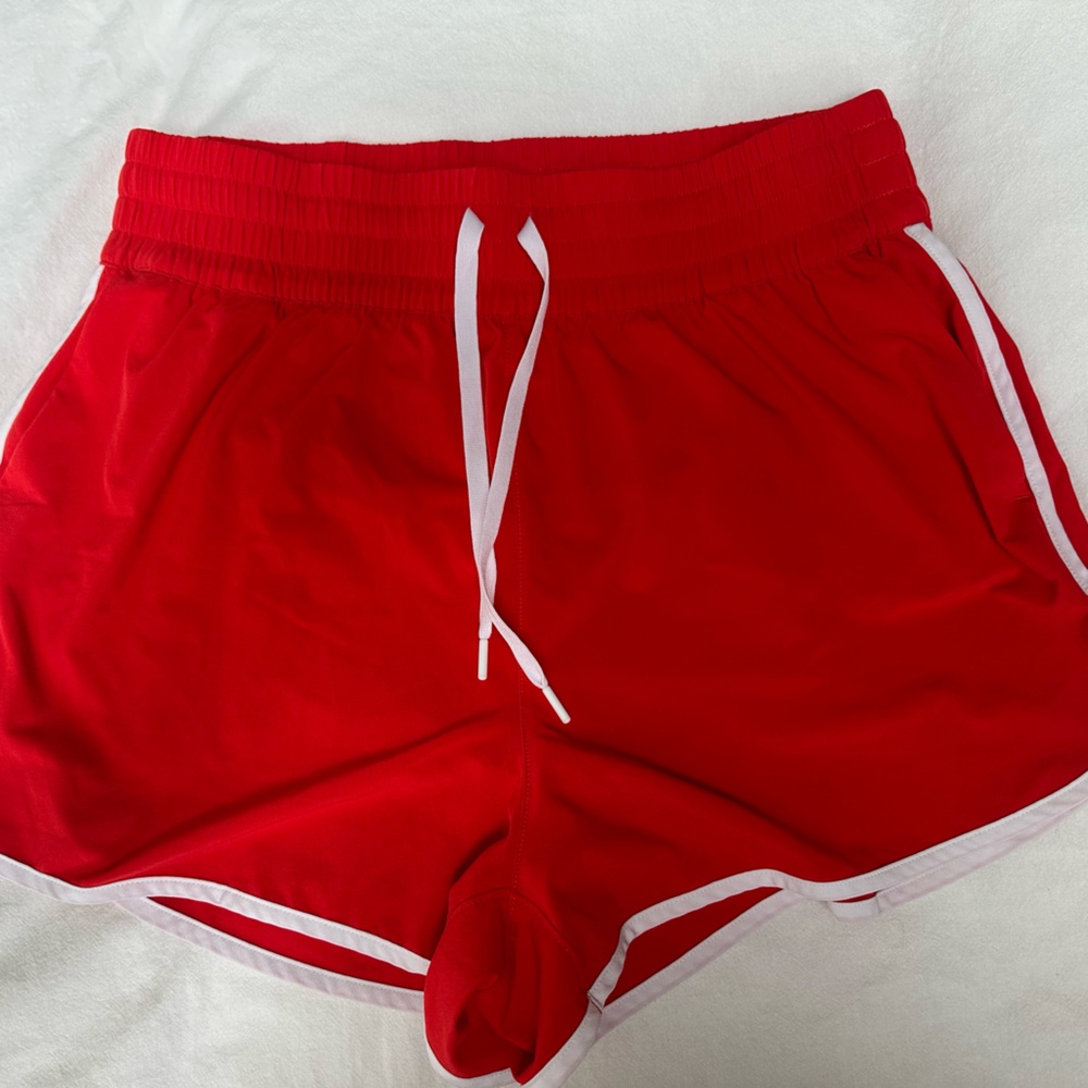 Athleta HIGH RISE WEEKENDER STRIPE RUN SHORT